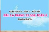 Bài 2.6 SGK Toán 6 tập 1 Kết nối tri thức